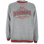 NFL (Logo Athletic) - Tampa Bay Buccaneers Embroidered Sweatshirt 1990s Large Vintage Retro Football