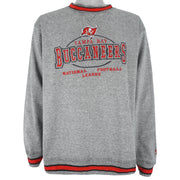NFL (Logo Athletic) - Tampa Bay Buccaneers Embroidered Sweatshirt 1990s Large Vintage Retro Football