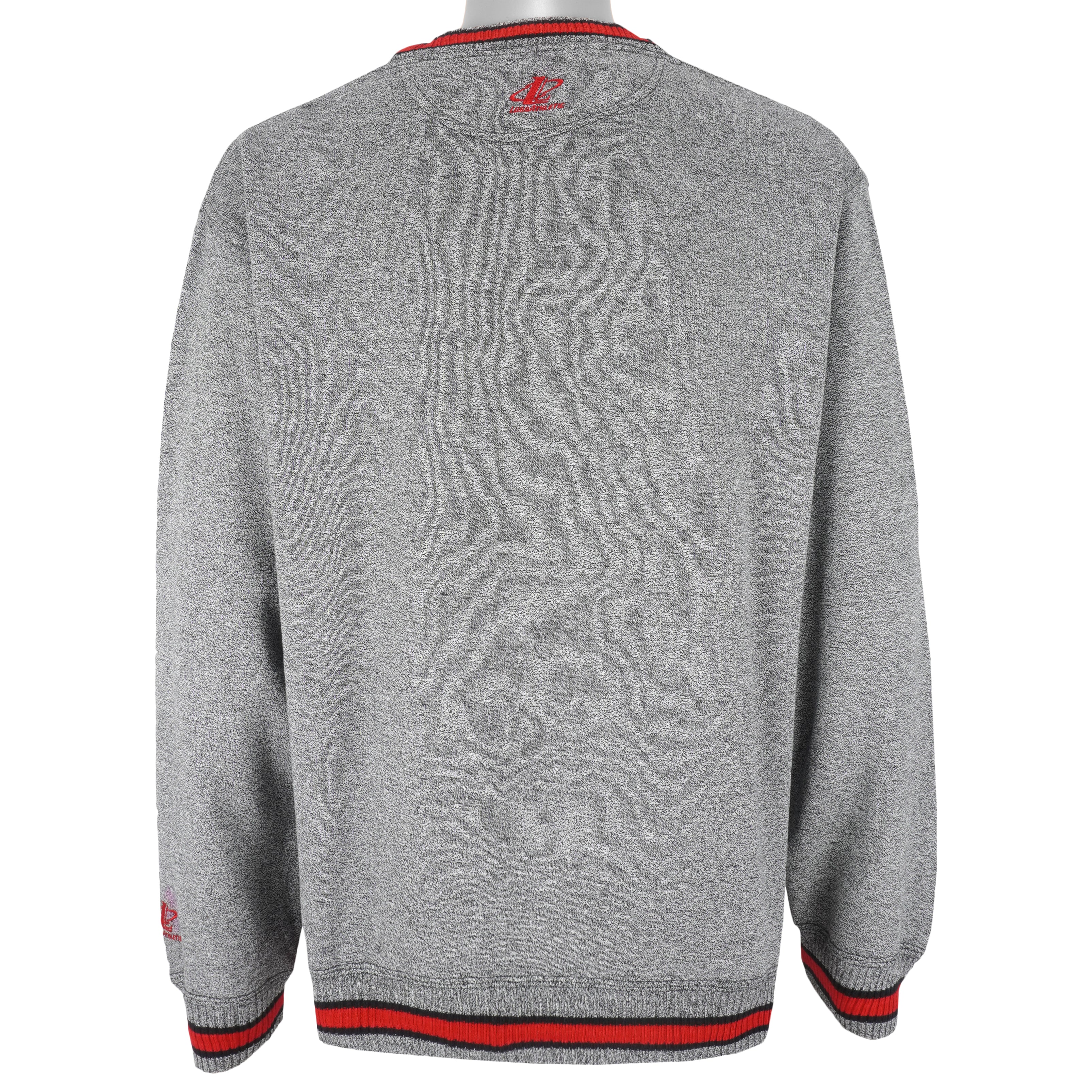 NFL (Logo Athletic) - Tampa Bay Buccaneers Embroidered Sweatshirt 1990s Large Vintage Retro Football