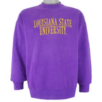 Vintage - Louisiana State University Crew Neck Sweatshirt 1990s Large Vintage Retro