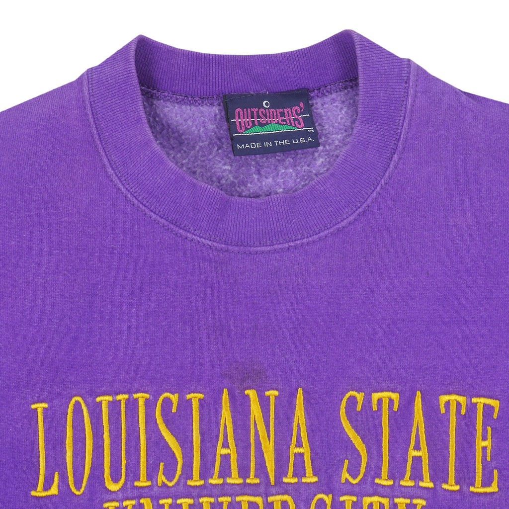 Vintage - Louisiana State University Crew Neck Sweatshirt 1990s Large Vintage Retro