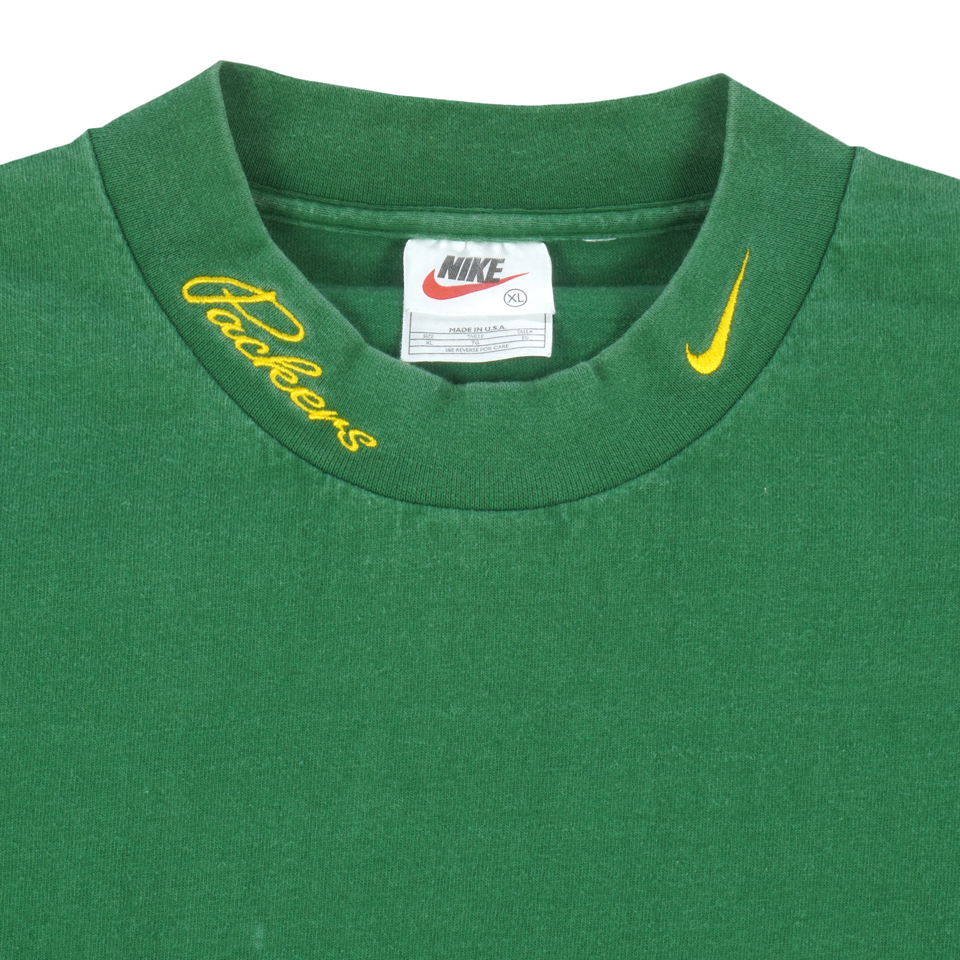 Nike - Green Bay Packers Embroidered Sweatshirt 1990s X-Large Vintage Retro Football