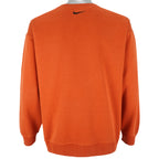 Nike - Orange Embroidered Crew Neck Sweatshirt 1990s Large Vintage Retro