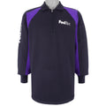 Vintage - FedEx Black & Purple 1/4 Zip Sweatshirt 1990s Medium Vintage Retro