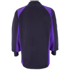 Vintage - FedEx Black & Purple 1/4 Zip Sweatshirt 1990s Medium Vintage Retro