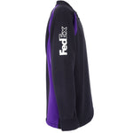 Vintage - FedEx Black & Purple 1/4 Zip Sweatshirt 1990s Medium Vintage Retro