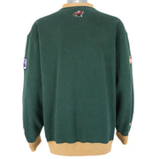 NHL (Lee) - Green Minnesota Wild Crew Neck Sweatshirt 1990s X-Large Vintage Retro Hockey