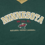 NHL (Lee) - Green Minnesota Wild Crew Neck Sweatshirt 1990s X-Large Vintage Retro Hockey