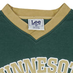 NHL (Lee) - Green Minnesota Wild Crew Neck Sweatshirt 1990s X-Large Vintage Retro Hockey
