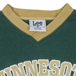 NHL (Lee) - Green Minnesota Wild Crew Neck Sweatshirt 1990s X-Large Vintage Retro Hockey