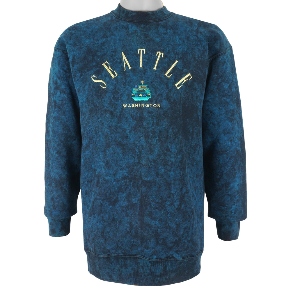 Vintage - Seattle Washington Crew Neck Sweatshirt 1990s Large Vintage Retro