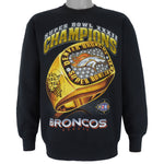 NFL (Pro Player) - Denver Broncos Super Bowl 32th Champions Sweatshirt 1998 Medium