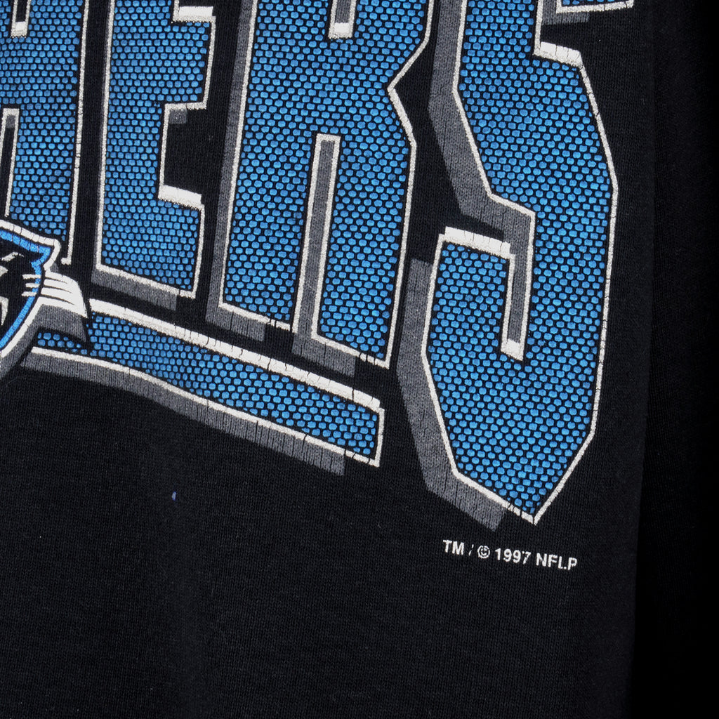 NFL - Carolina Panthers Big Spell-Out Sweatshirt 1997 X-Large Vintage Retro Football