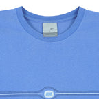 Nike - Blue Embroidered T-Shirt 1990s Large Vintage Retro