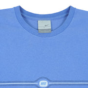 Nike - Blue Embroidered T-Shirt 1990s Large Vintage Retro
