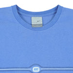 Nike - Blue Embroidered T-Shirt 1990s Large Vintage Retro