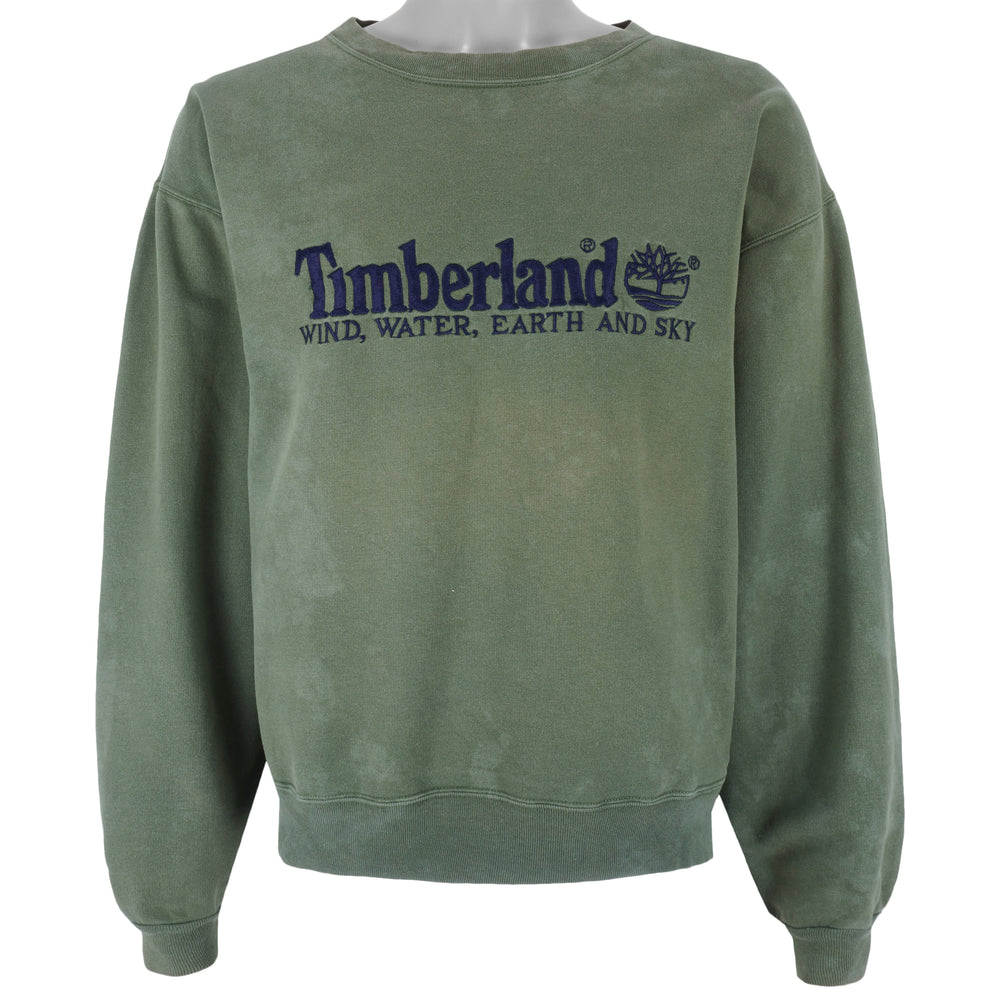 Timberland - Green Wind, Water, Earth and Sky Sweatshirt 1990s X-Large Vintage Retro