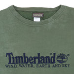 Timberland - Green Wind, Water, Earth and Sky Sweatshirt 1990s X-Large Vintage Retro