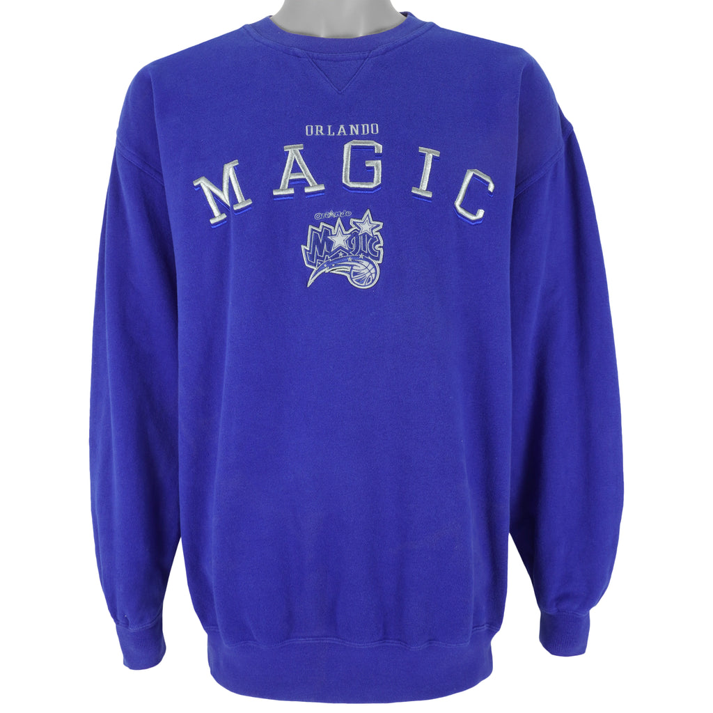 NBA (Lee) - Orlando Magic Embroidered Sweatshirt 1990s X-Large Vintage Retro Basketball