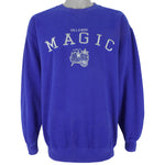 NBA (Lee) - Orlando Magic Embroidered Sweatshirt 1990s X-Large Vintage Retro Basketball