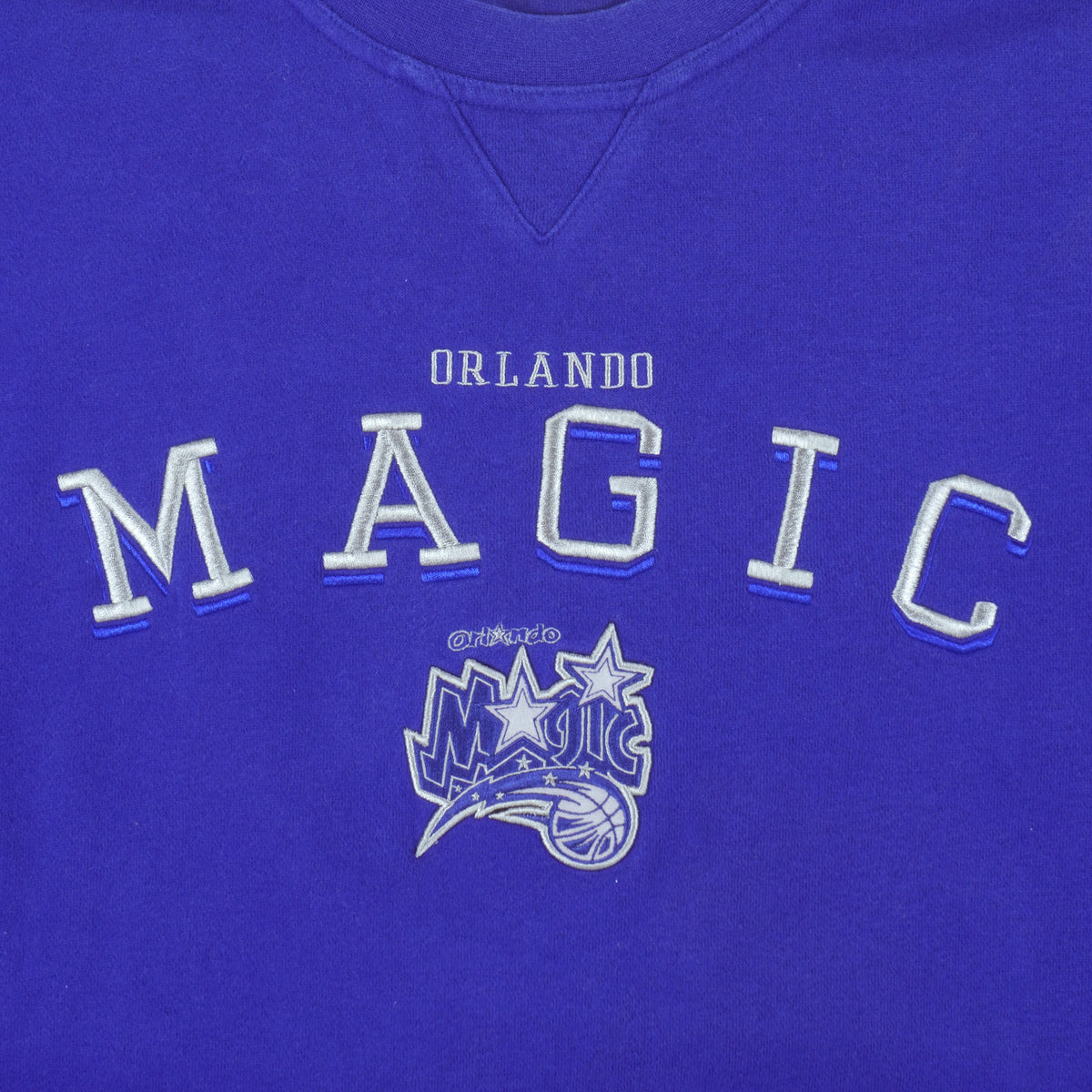 NBA (Lee) - Orlando Magic Embroidered Sweatshirt 1990s X-Large Vintage Retro Basketball