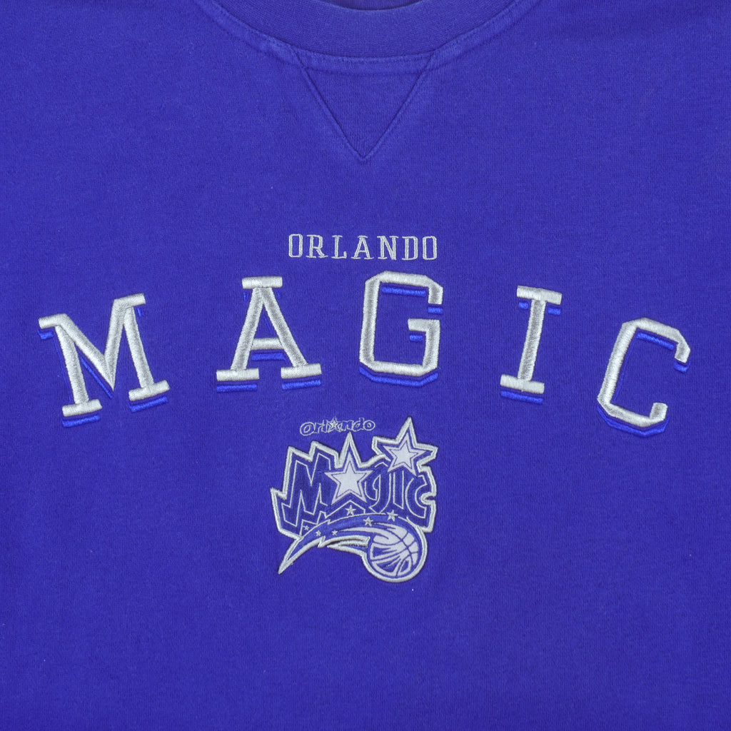 NBA (Lee) - Orlando Magic Embroidered Sweatshirt 1990s X-Large Vintage Retro Basketball