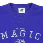 NBA (Lee) - Orlando Magic Embroidered Sweatshirt 1990s X-Large Vintage Retro Basketball
