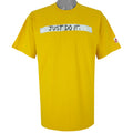 Nike - Yellow Just Do It T-Shirt 1990s Large Vintage Retro