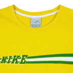 Nike - Yellow Spell-Out T-Shirt 1990s X-Large Vintage Retro