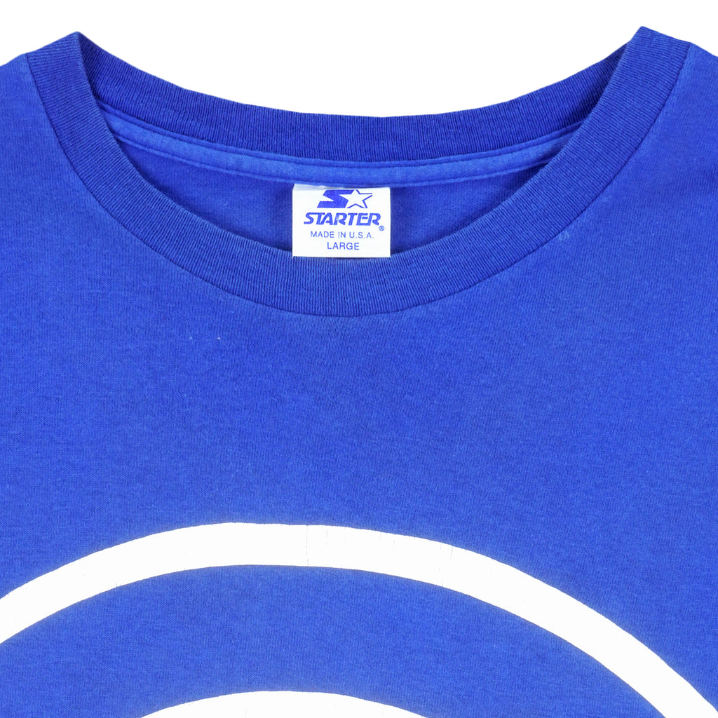 Starter - Chicago Cubs Spell-Out T-Shirt 1990s Large Vintage Retro Baseball