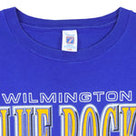 MLB (Logo 7) - Wilmington Blue Rocks Spell-Out T-Shirt 1993 X-Large Vintage Retro Baseball