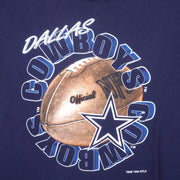 NFL (Logo 7) - Dallas Cowboys Spell-Out T-Shirt 1996 X-Large Vintage Retro Football