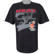 NBA (Signal) - Miami Heat Big Logo T-Shirt 1990s X-Large Vintage Retro Basketball
