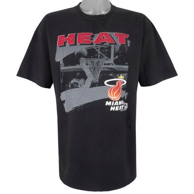 NBA (Signal) - Miami Heat Big Logo T-Shirt 1990s X-Large