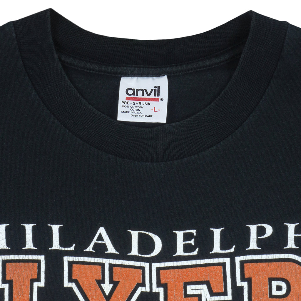NHL (Anvil) - Philadelphia Flyers T-Shirt 1990s Large Vintage Retro Hockey