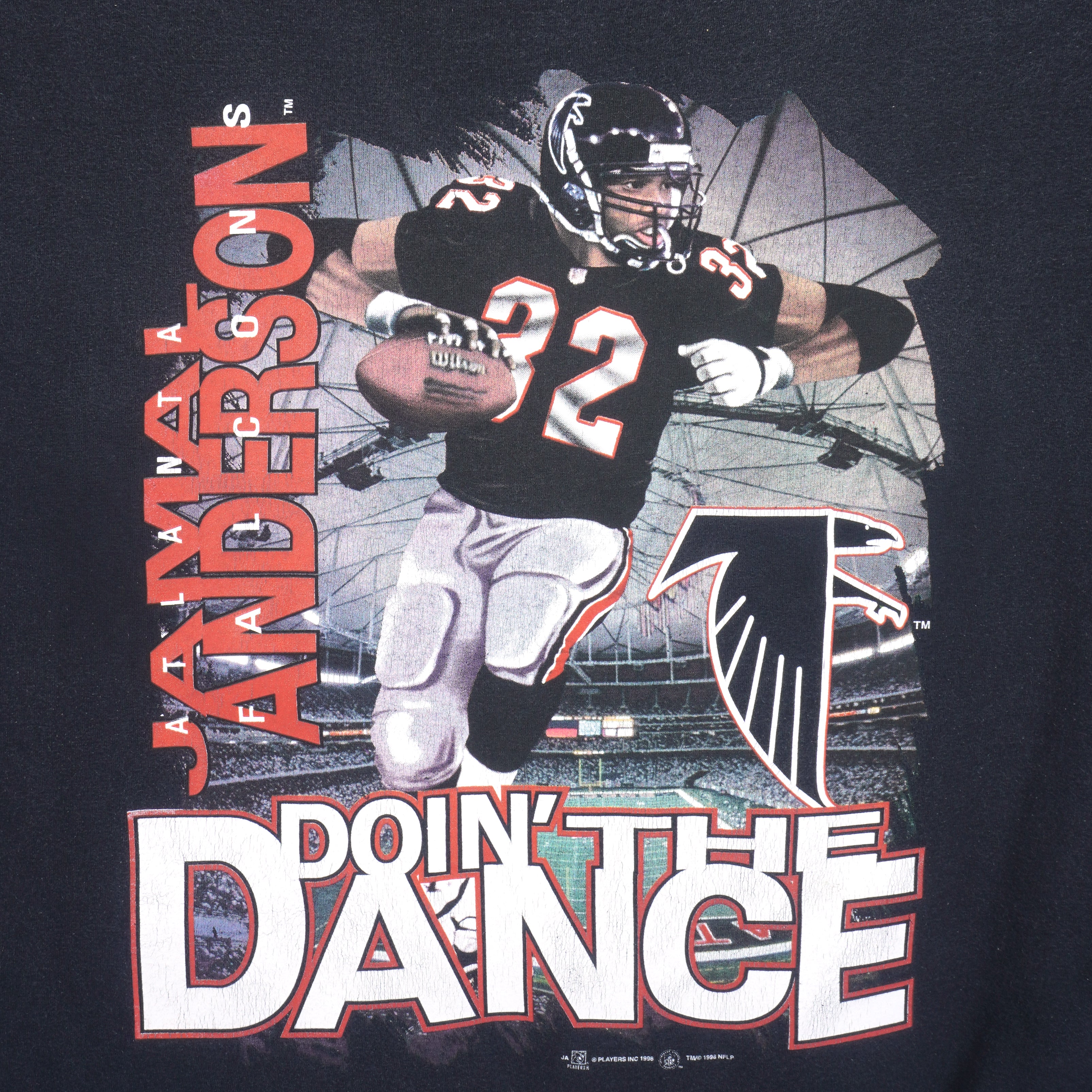 Vintage NFL (Miro) - Atlanta 'Falcons, Jamal Anderson' T-Shirt 1998 X-Large