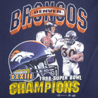 NFL - Denver Broncos, Super Bowl 33th Champions T-Shirt 1999 Large Vintage Retro Football