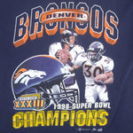 NFL - Denver Broncos, Super Bowl 33th Champions T-Shirt 1999 Large Vintage Retro Football