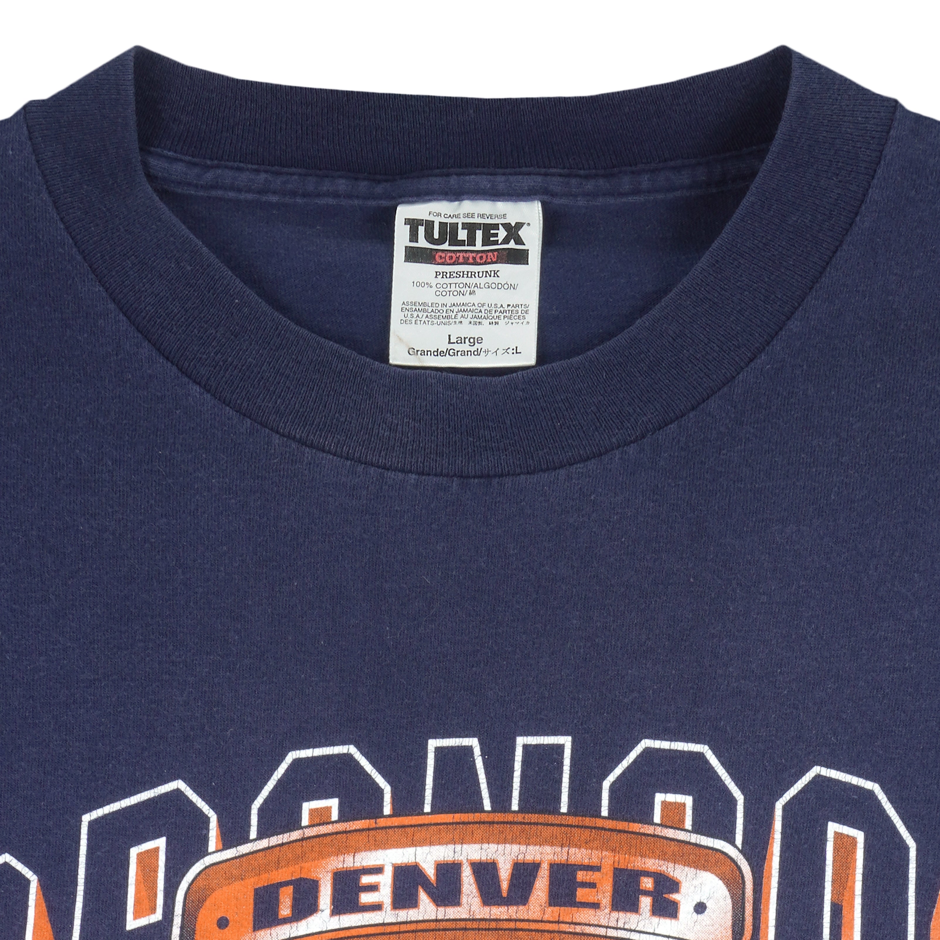 NFL - Denver Broncos, Super Bowl 33th Champions T-Shirt 1998 Large Vintage Retro Football