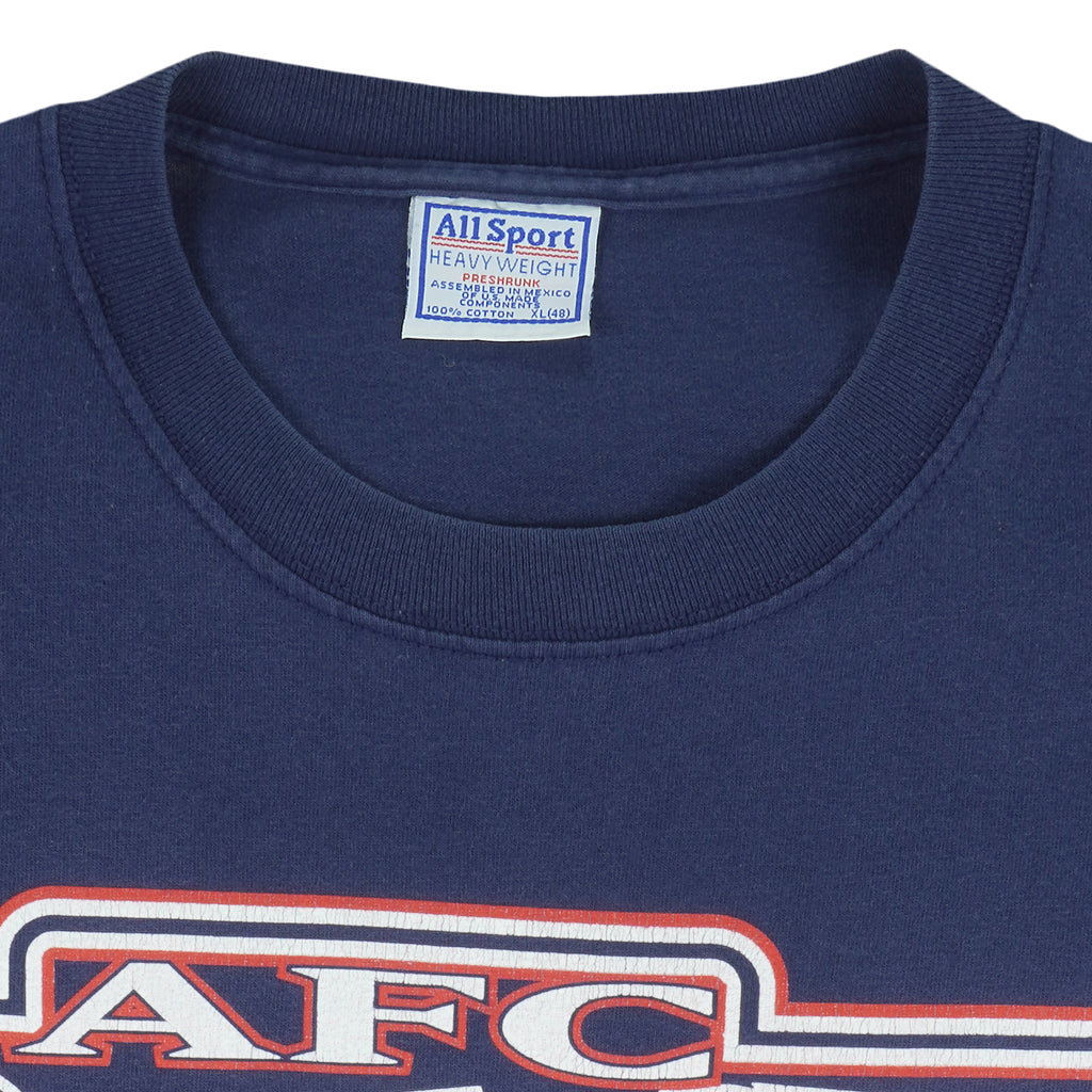NFL - New England Patriots, AFC Champions T-Shirt 1990s X-Large Vintage Retro Football