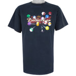 Vintage (Fruit Of The Loom) - Black Budweiser T-Shirt 1990s Large Vintage Retro