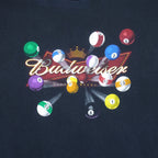 Vintage (Fruit Of The Loom) - Black Budweiser T-Shirt 1990s Large Vintage Retro