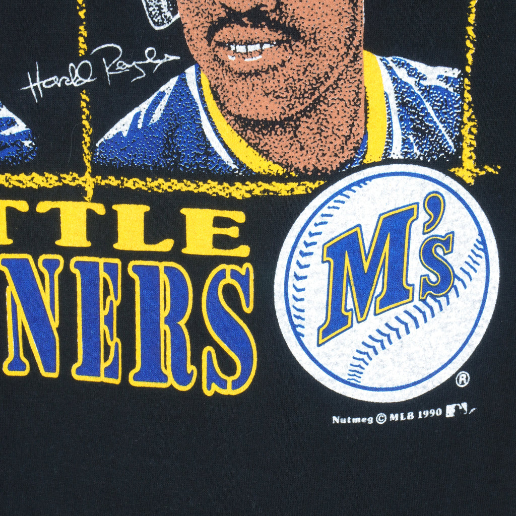 MLB (Nutmeg) - Ms Players Autographed T-Shirt 1990 X-Large Vintage Retro Baseball
