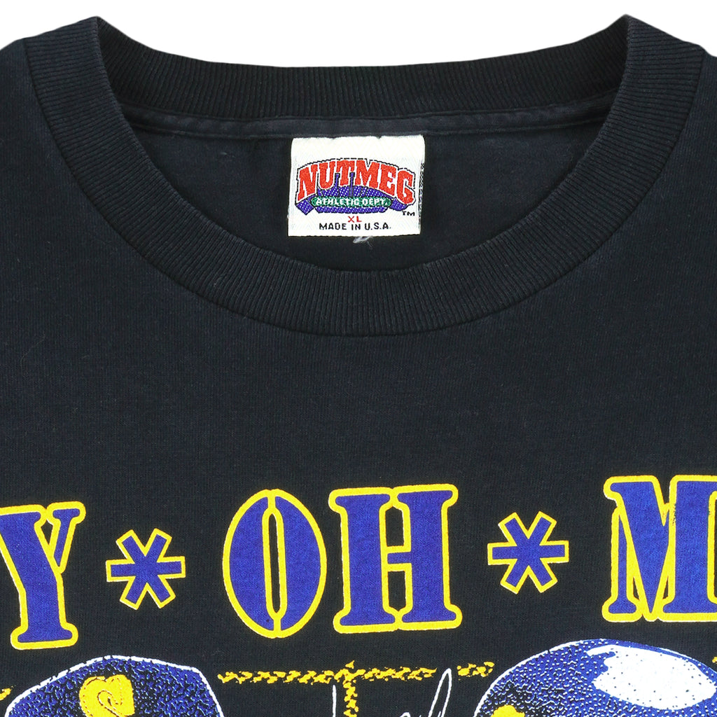 MLB (Nutmeg) - Ms Players Autographed T-Shirt 1990 X-Large Vintage Retro Baseball