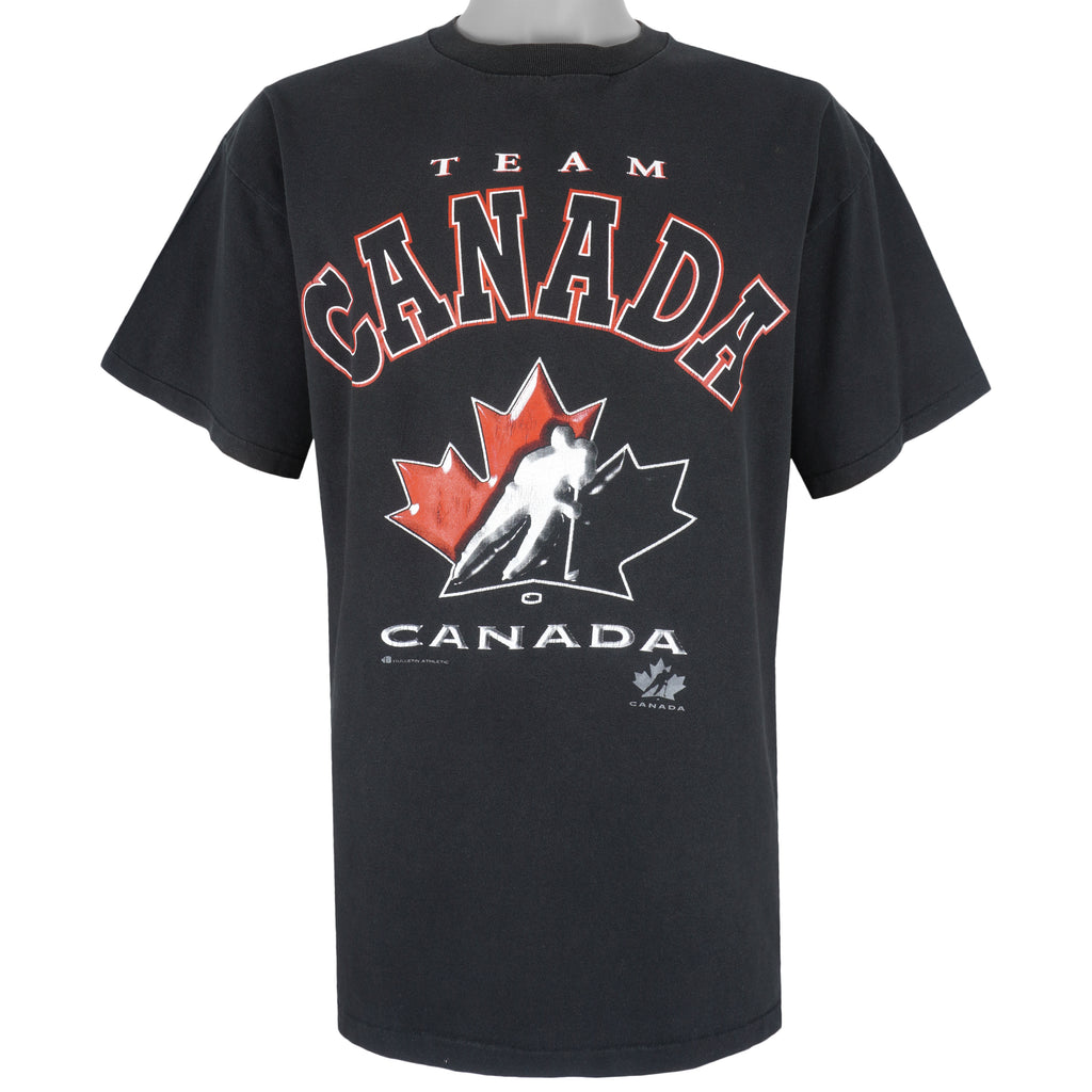 NHL (Bulletin) - Team Canada Spell-Out T-Shirt 1990s X-Large Vintage Retro Hockey