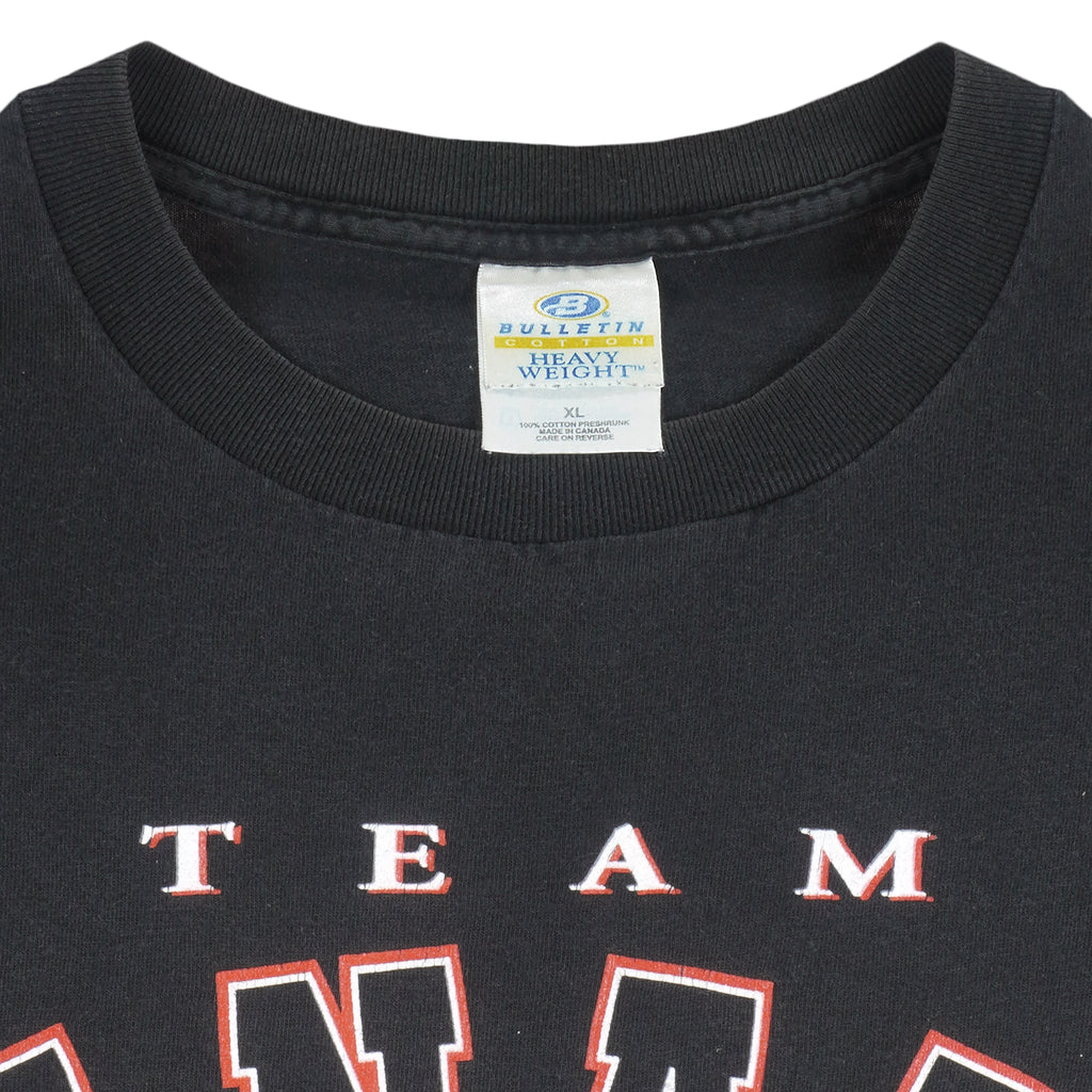 Bulletin - Team Canada Spell-Out T-Shirt 1990s X-Large Vintage Retro Hockey