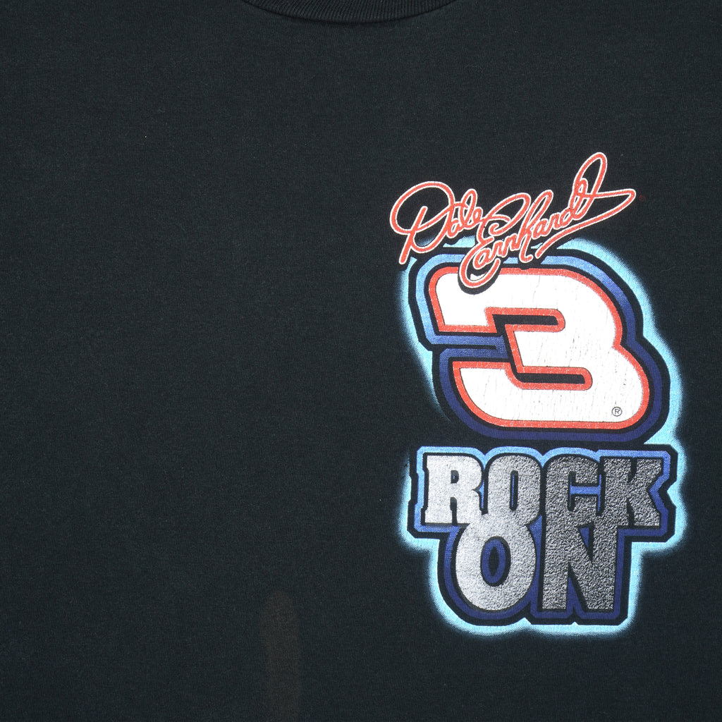 Nascar - Dale Earnhardt - Rock On T-Shirt 1990s Large Vintage Retro