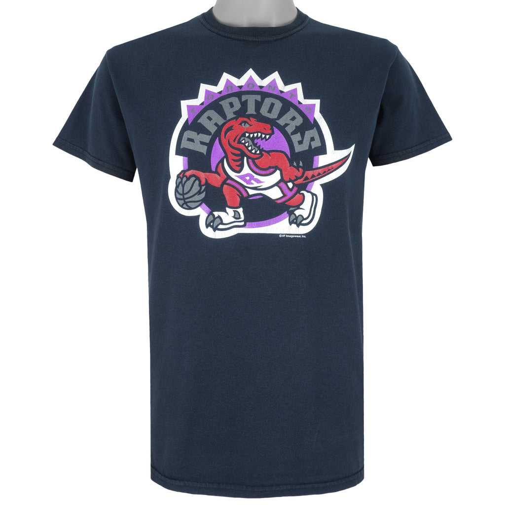 NBA - Toronto Raptors Big Spell-Out & Logo T-Shirt 1990s Medium Vintage Retro Basketball