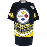 NFL (Salem) - Pittsburgh Steelers All Over Print Fan Jersey T-Shirt 1995 XX-Large
