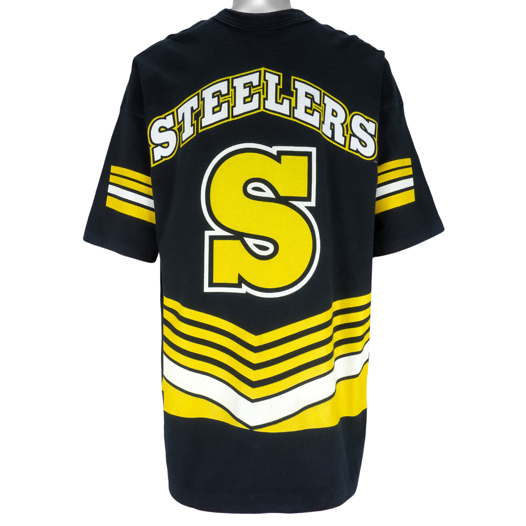 NFL (Salem) - Pittsburgh Steelers Big Spell-Out T-Shirt 1995 XX-Large Vintage Retro Football